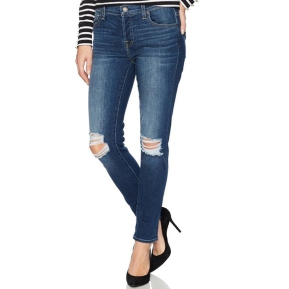 NWOT 7FAM Josefina Skinny Boyfriend Jeans in Athens - Picture 1 of 10